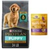Purina Pro Plan High Protein Chicken & Rice Formula Dry Puppy Food & Wellness Soft Puppy Bites Lamb & Salmon Recipe Grain-Free Natural Dog Treats -Cozy Paws 293654 MAIN. AC SS1800 V1661896049