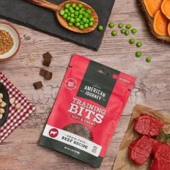 Purina Pro Plan High Protein Chicken & Rice Formula Large Breed Dry Puppy Food & American Journey Beef Recipe Grain-Free Soft & Chewy Training Bits Dog Treats -Cozy Paws 293666 PT3. AC SS1800 V1658212717