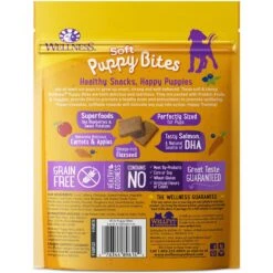 Purina Pro Plan Puppy Sensitive Skin & Stomach Salmon & Rice Dry Dog Food & Wellness Soft Puppy Bites Lamb & Salmon Recipe Grain-Free Natural Dog Treats -Cozy Paws 293672 PT2. AC SS1800 V1619999544