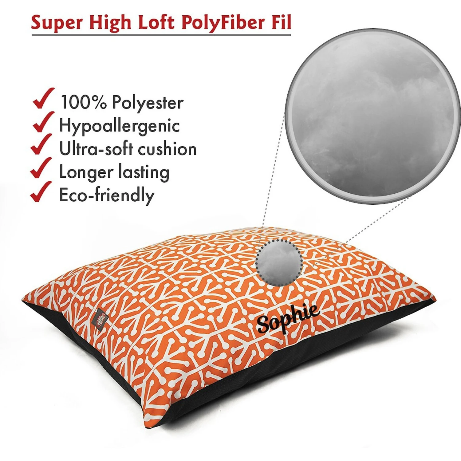 Majestic Pet Aruba Personalized Pillow Cat & Dog Bed 6 Majestic Pet Aruba Personalized Pillow Cat & Dog Bed - Image 4