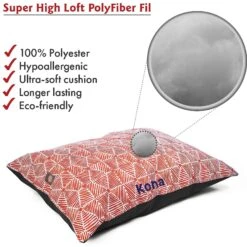 Majestic Pet Charlie Personalized Pillow Cat & Dog Bed -Cozy Paws 294131 PT3. AC SS1800 V1624496600