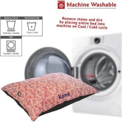 Majestic Pet Charlie Personalized Pillow Cat & Dog Bed -Cozy Paws 294131 PT4. AC SS1800 V1624497493