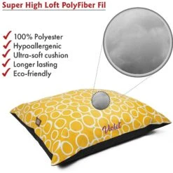 Majestic Pet Fusion Personalized Pillow Cat & Dog Bed -Cozy Paws 294140 PT3. AC SS1800 V1624486053