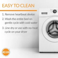 K&H Pet Products Mother's Heartbeat Fleece Puppy Crate Pad -Cozy Paws 296525 PT5. AC SS1800 V1627949510