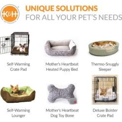 K&H Pet Products Mother's Heartbeat Puppy Crate Pad -Cozy Paws 296527 PT7. AC SS1800 V1627950692