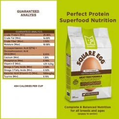 SquarePet Square Egg Meat Free Formula Dry Dog Food -Cozy Paws 297021 PT4. AC SS1800 V1620879754