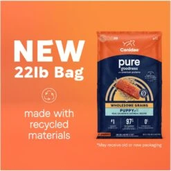 CANIDAE PURE With Wholesome Grains Limited Ingredient Real Salmon & Oatmeal Recipe Puppy Dry Dog Food -Cozy Paws 297348 PT2. AC SS1800 V1690306307