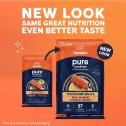 CANIDAE PURE With Wholesome Grains Real Salmon & Barley Recipe Adult Dry Dog Food -Cozy Paws 297351 PT1. AC SS1800 V1684793790