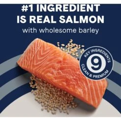 CANIDAE PURE With Wholesome Grains Real Salmon & Barley Recipe Adult Dry Dog Food -Cozy Paws 297351 PT4. AC SS1800 V1684837285