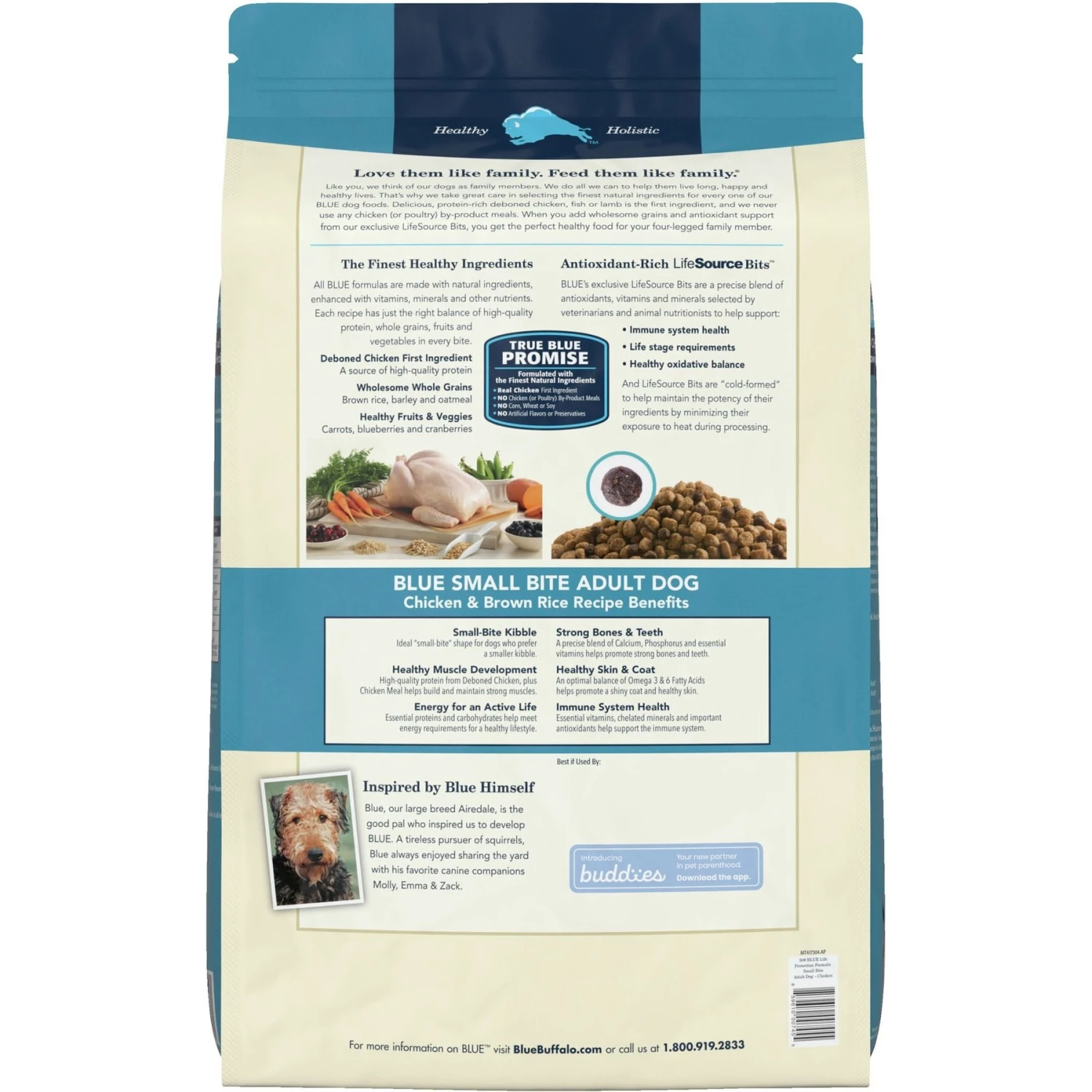 Blue Buffalo Life Protection Formula Small Bite Adult Chicken & Brown Rice Recipe Dry Dog Food & Blue Buffalo Health Bars Baked With Bacon, Egg & Cheese Dog Treats 5 Blue Buffalo Life Protection Formula Small Bite Adult Chicken & Brown Rice Recipe Dry Dog Food & Blue Buffalo Health Bars Baked With Bacon, Egg & Cheese Dog Treats - Image 3