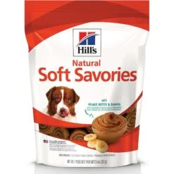 Hill's Science Diet Adult Small Bites Lamb Meal & Brown Rice Recipe Dry Dog Food & Hill's Natural Soft Savories With Peanut Butter & Banana Dog Treats -Cozy Paws 298092 PT4. AC SS1800 V1621288064