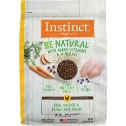 Instinct Be Natural Real Chicken & Brown Rice Recipe Freeze-Dried Raw Coated Dry Dog Food & Instinct Raw Boost Puppy Whole Grain Real Chicken & Brown Rice Recipe Freeze-Dried Raw Coated Dry Dog Food -Cozy Paws 298130 PT1. AC SS1800 V1621260162