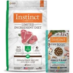 Instinct Limited Ingredient Diet Grain-Free Recipe With Real Lamb Freeze-Dried Raw Coated Dry Dog Food & Instinct Raw Boost Puppy Whole Grain Real Chicken & Brown Rice Recipe Freeze-Dried Raw Coated Dry Dog Food