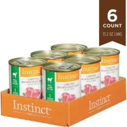Instinct Limited Ingredient Diet Grain-Free Recipe With Real Lamb Freeze-Dried Raw Coated Dry Dog Food & Instinct Limited Ingredient Diet Grain-Free Real Lamb Recipe Wet Canned Dog Food -Cozy Paws 298140 PT5. AC SS1800 V1621295582