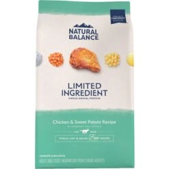 Natural Balance Limited Ingredient Grain-Free Chicken & Sweet Potato Recipe Dry Dog Food & American Journey Limited Ingredient Diet Chicken & Sweet Potato Recipe Grain-Free Canned Dog Food -Cozy Paws 298228 PT5. AC SS1800 V1694611317