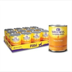 Wellness Complete Health Just For Puppy Canned Dog Food & Wellness Soft Puppy Bites Lamb & Salmon Recipe Grain-Free Natural Dog Treats -Cozy Paws 298658 PT1. AC SS1800 V1691425729