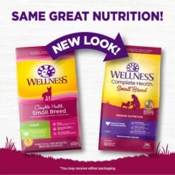 Wellness Small Breed Complete Health Adult Turkey & Oatmeal Recipe Natural Dry Dog Food & Wellness CORE Bowl Boosters Bare Turkey Freeze-Dried Dog Food Mixer Or Topper -Cozy Paws 298746 PT2. AC SS1800 V1703195474