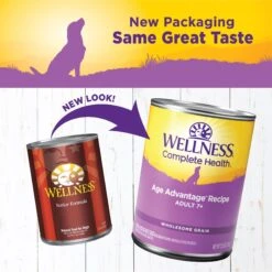 Wellness Small Breed Complete Health Senior Deboned Turkey & Peas Recipe Dry Dog Food & Wellness Complete Health Senior Formula Natural Canned Dog Food -Cozy Paws 298752 PT2. AC SS1800 V1683664818