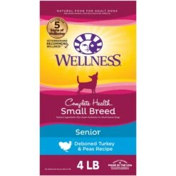 Wellness Small Breed Complete Health Senior Deboned Turkey & Peas Recipe Dry Dog Food & Wellness Complete Health Senior Formula Natural Canned Dog Food -Cozy Paws 298752 PT5. AC SS1800 V1683664814