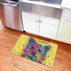 Bungalow Flooring By Dean Russo Yorkie Personalized Floor Mat -Cozy Paws 299154 PT2. AC SS1800 V1621377283