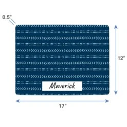 Frisco Mudcloth Personalized Dog & Cat Placemat -Cozy Paws 299552 PT3. AC SS1800 V1636120356