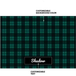 Frisco Plaid Personalized Dog & Cat Placemat -Cozy Paws 299564 PT1. AC SS1800 V1636047783