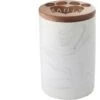 Frisco Ceramic Marble Print Personalized Treat Jar With Wood Lid, 3.75 Cups -Cozy Paws 301181 MAIN. AC SS1800 V1630332173