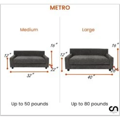 Club Nine Pets Metro Orthopedic Cat & Dog Bed -Cozy Paws 301290 PT7. AC SS1800 V1695658920