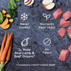 Instinct Bites Lamb Recipe Grain-Free Grass-Fed Raw Frozen Dog Food -Cozy Paws 301673 PT3. AC SS1800 V1668200068