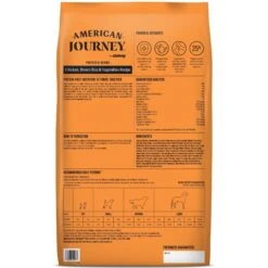 American Journey Protein & Grains Senior Chicken, Brown Rice & Vegetables Recipe Dry Dog Food & American Journey Poultry & Beef Variety Pack Grain-Free Canned Dog Food -Cozy Paws 302228 PT6. AC SS1800 V1694615947