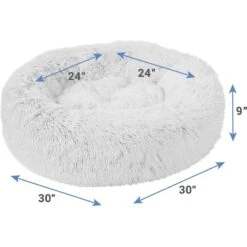 Frisco Eyelash Cat & Dog Bolster Bed & Frisco Eyelash Cat & Dog Blanket -Cozy Paws 303412 PT2. AC SS1800 V1623038251