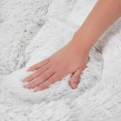 Frisco Eyelash Cat & Dog Bolster Bed & Frisco Eyelash Cat & Dog Blanket -Cozy Paws 303412 PT3. AC SS1800 V1623048752