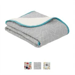 Frisco Sherpa Dog & Cat Blanket & Frisco Sherpa Hexagon Bolster Cat & Dog Bed -Cozy Paws 303598 PT2. AC SS1800 V1623048456