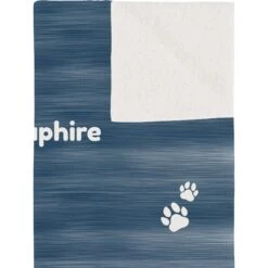 Frisco Personalized Heathered Sherpa Cat & Dog Blanket, 30" X 40" -Cozy Paws 303838 PT2. AC SS1800 V1637609829