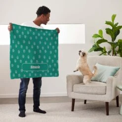 Frisco Personalized Paws Sherpa Cat & Dog Blanket, 30" X 40" -Cozy Paws 303840 PT5. AC SS1800 V1637609559