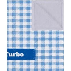 Frisco Personalized Gingham Plaid Soft Fleece Cat & Dog Blanket, 30" X 40" -Cozy Paws 304001 PT2. AC SS1800 V1637608944