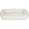 HappyCare Textiles Self-Warming Sherpa Bolster Cat & Dog Bed -Cozy Paws 304107 MAIN. AC SS1800 V1622758667