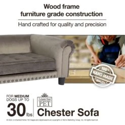 Enchanted Home Pet Chester Sofa Cat & Dog Bed -Cozy Paws 305371 PT8. AC SS1800 V1623287557