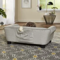 Enchanted Home Pet Charlotte Sofa Cat & Dog Bed With Removable Cover -Cozy Paws 305374 PT2. AC SS1800 V1623287857