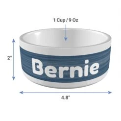 Frisco Heathered Personalized Dog & Cat Bowl -Cozy Paws 306766 PT3. AC SS1800 V1636036573