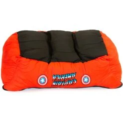 Buckle-Down Captain America Bolster Dog Bed -Cozy Paws 306920 PT3. AC SS1800 V1626994279