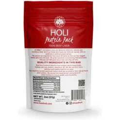 HOLI Beef Liver Protein Pack Grain-Free Freeze-Dried Dog Food Topper -Cozy Paws 308494 PT4. AC SS1800 V1693941163