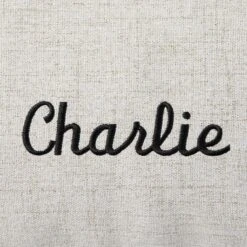 Frisco Personalized Knife Edge Bed, Beige Linen, X-Large -Cozy Paws 311760 PT3. AC SS1800 V1630593981