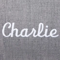 Frisco Personalized Knife Edge Bed, Dark Grey Linen, X-Large -Cozy Paws 311764 PT3. AC SS1800 V1630594000