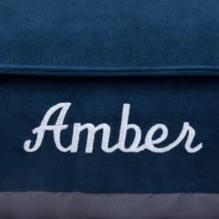 Frisco Personalized Navy Bolstered Bed With Navy Check Bolster, X-Large 8 Frisco Personalized Navy Bolstered Bed With Navy Check Bolster, X-Large -Cozy Paws 311768 PT3. AC SS1800 V1630593987