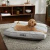 Frisco Personalized Silver Bolstered Bed With Silver Check Bolster, X-Large -Cozy Paws 311772 MAIN. AC SS1800 V1633439484
