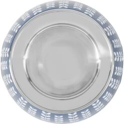 Frisco Leaf Design Stainless Steel Dog & Cat Bowl -Cozy Paws 311980 PT4. AC SS1800 V1642542303