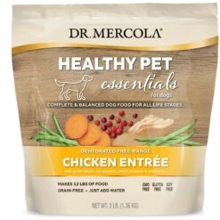 Dr. Mercola Adult Free-Range Chicken Entrée Dehydrated Raw Dog Food, 3-lb Bag