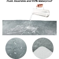 Pet Adobe Waterproof Fuzzy Throw Blanket -Cozy Paws 314970 PT3. AC SS1800 V1626396116