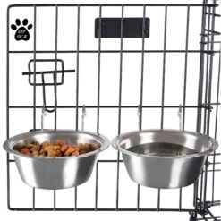 Pet Adobe Hanging Dog Bowl Set